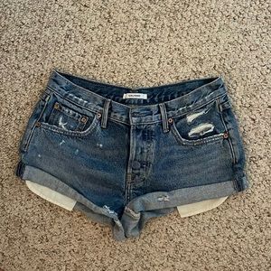 Girlfriend denim shorts